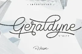 Geraldyne Script font