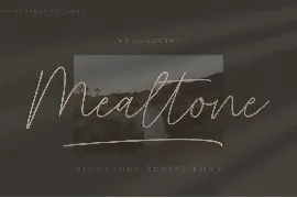 Mealtone Signature Script Font