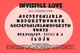 Invisible Love font