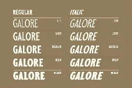 Galore - Stylish Vintage Font Family