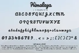 Himalaya - Monoline Script Font