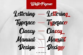 White Pigeon font