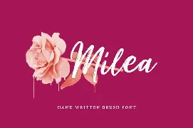 Milea - Handwritten Brush Font Duo