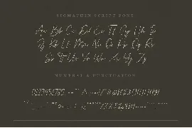 Sigmathin - Signature Script Font