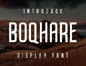 Boqhare font