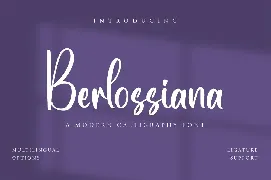 Berlossiana - Fashion Font