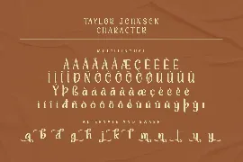 Taylor Johnson Display Font