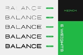 Heinch - Expanded Sans Family font