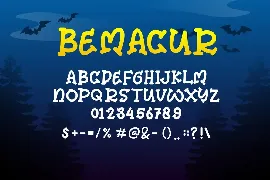 Bemacur Font