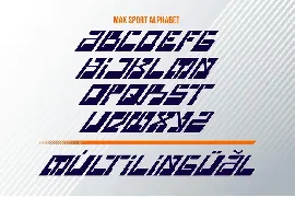 Max Sport - Sporty Display Font