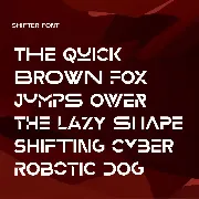 Shifter Font