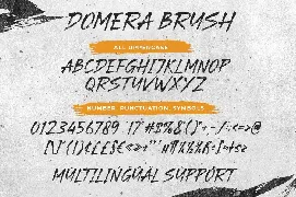 Domera Brush Typeface font