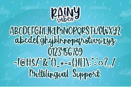 Rainy Vibes - Crafty Handwritten Font