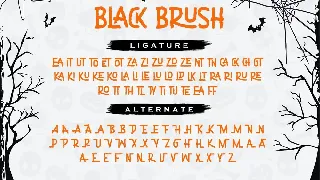 Black Brush font