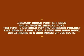 Jegasup Brush + Line Font