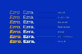 Ezra - Modern Sans font