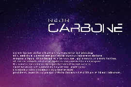 Neon Carbone - Modern Font