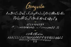 Genyvila Handbrush Business Font