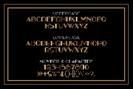 AVENIDA - art deco font