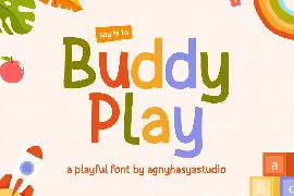 Buddy Play - A Playful Display Font