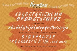 Harmless - Rough Brush Font