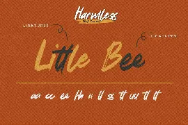 Harmless - Rough Brush Font