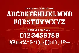 Sharpshooter - Stencil Army Font