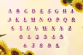 Sunflower - Monogram Font