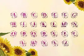 Sunflower - Monogram Font