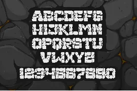 Stone Man - Rock Texture Font