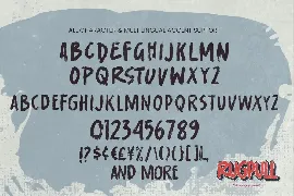 Rugpull - Rough Brush Typeface font