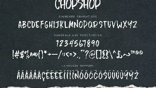 Chopshop Typeface font