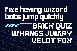 Jumps Track - Futuristic Font