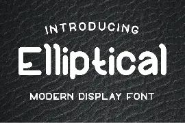 Elliptical Font