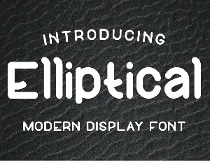 Elliptical Font