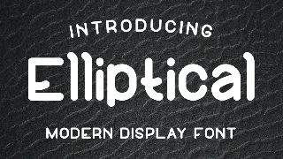 Elliptical Font