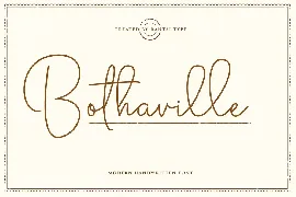 Bothaville Modern Handwritten Font