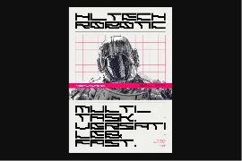 Exobyte - Futuristic Cyberpunk Techno Display Font