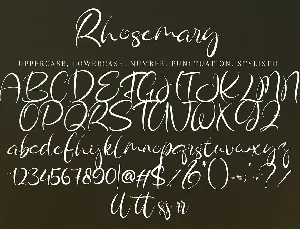 Rhosemary font