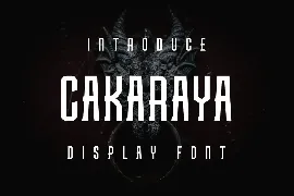 Cakaraya Font