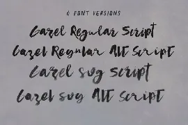 Gazel SVG Bold Brush Script font