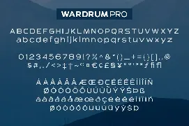 Wardrum PRO Sans Serif font