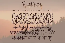 Epetok Fately font with new style, this font will