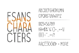 Esans Layered Font