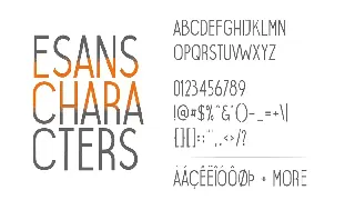 Esans Layered Font