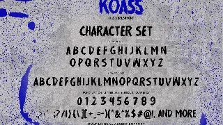 KOASS - It Is a Brush Font