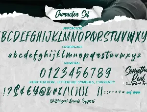 Something Real - Pure Handmade Typeface font