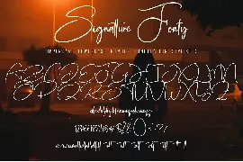 Signature Fonty