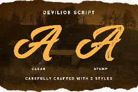 Devilion - Hand Lettering Script font