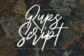 Rups Script Brush Font